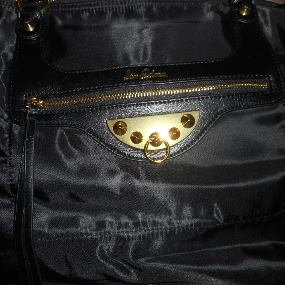 NWT Sam Edelman black nylon studded tote - Picture 3 of 8